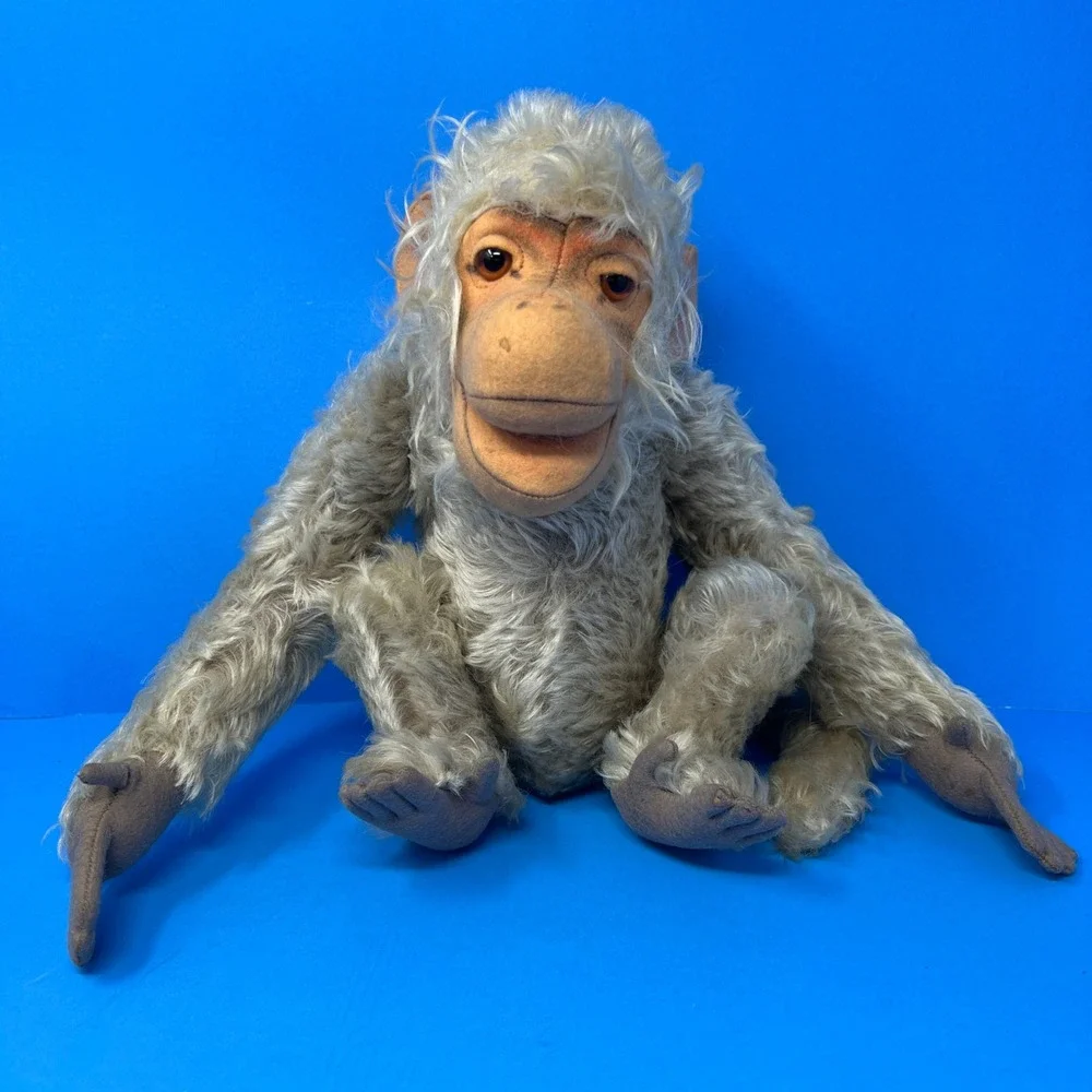 Steiff‎ Parian Monkey Coco 14 Inch Beige Vintage Jointed Mohair Rare Plush Toy